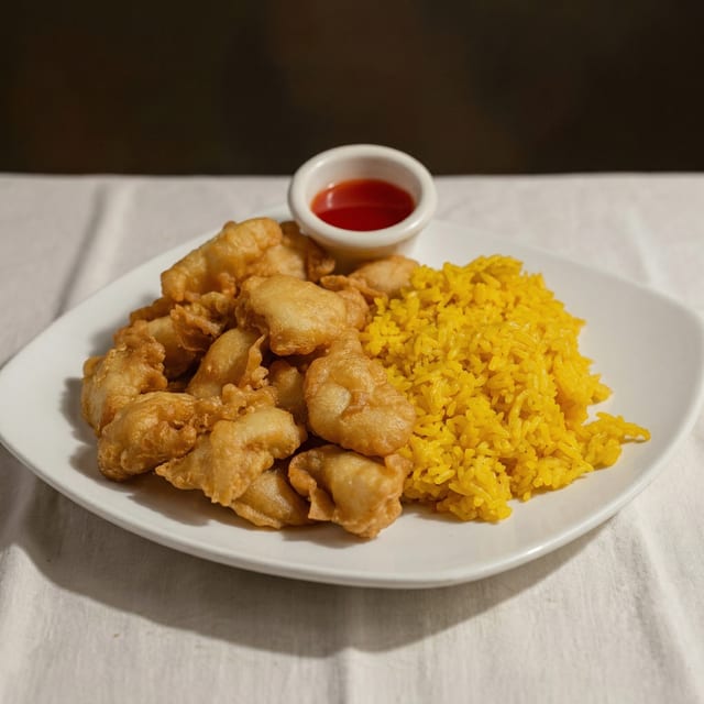 Sweet & Sour Pork or Chicken.