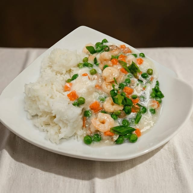 Shrimp with Lobster Sauce.