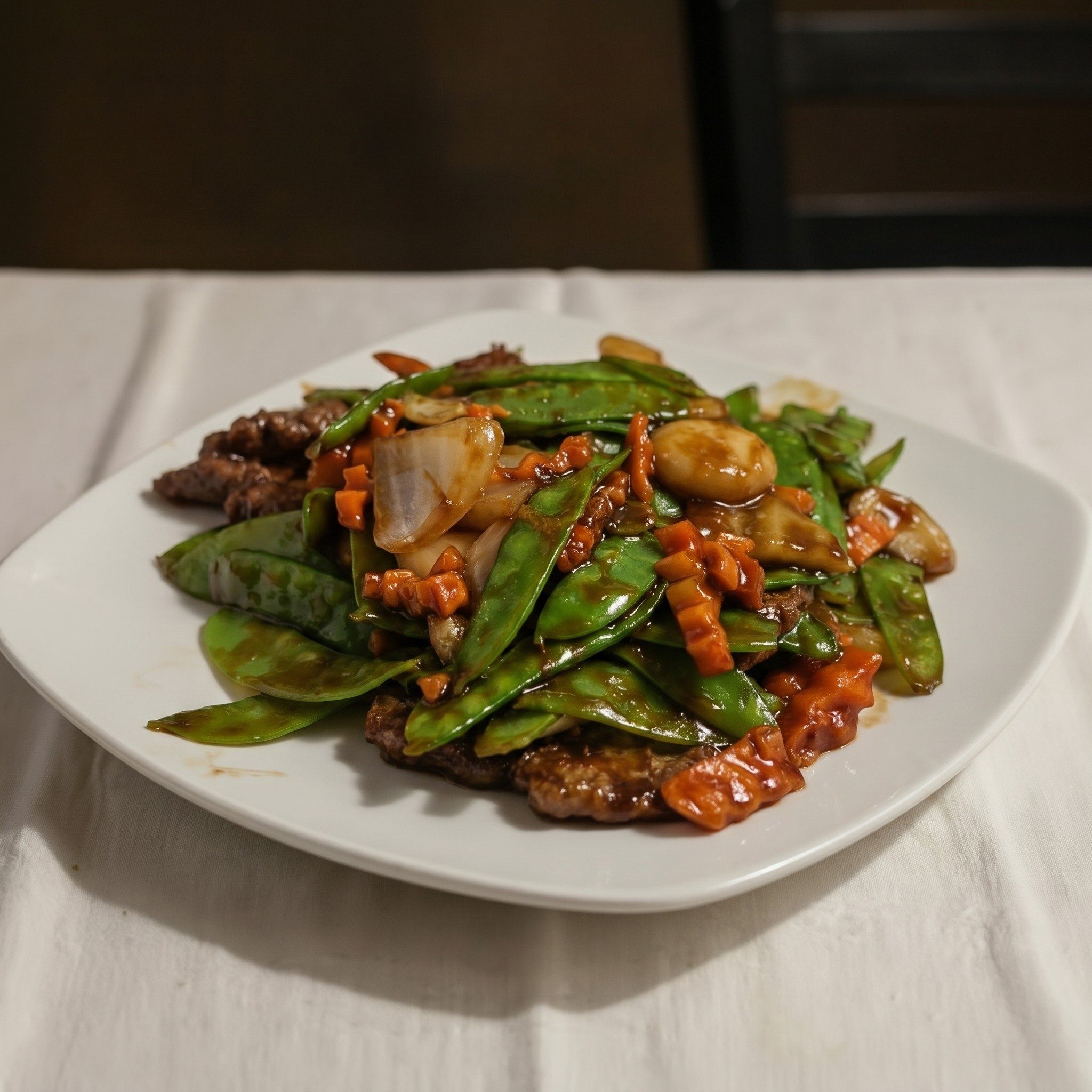 Beef with Snow Peas.