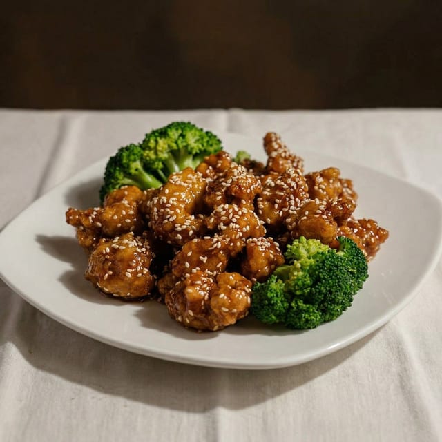 Chicken Almond Ding.