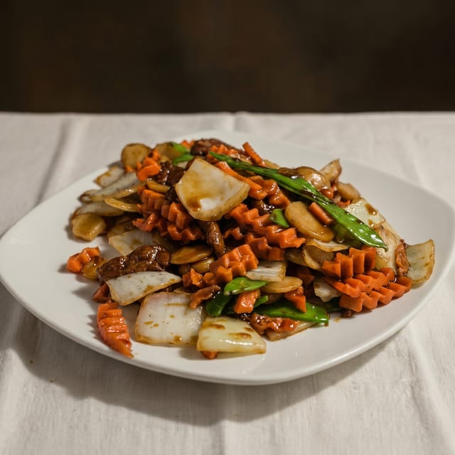 Beef with Chinese Vegetable.