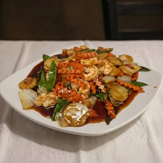 Fresh Jumbo Shrimp with Chinese Vegetable