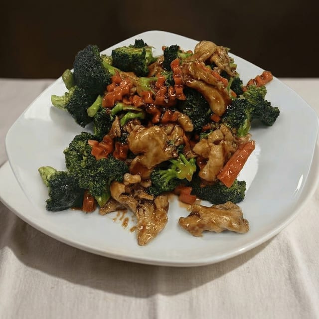 Chicken with Broccoli.