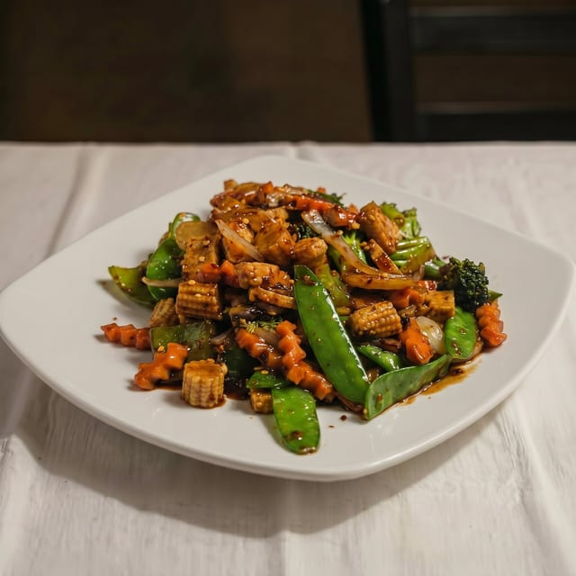 Szechuan Style Tofu.