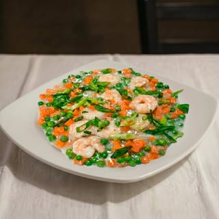 Fresh Jumbo Shrimp with Lobster Sauce