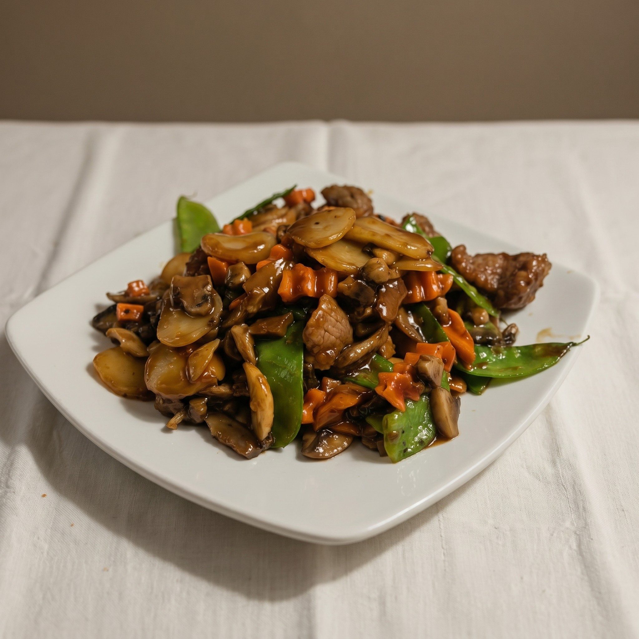Beef with Fresh Mushroom.