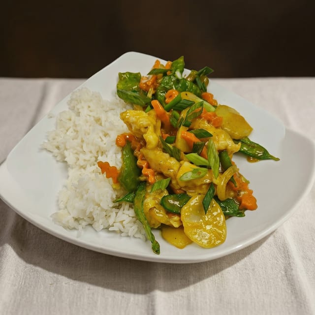 Curry Beef or Chicken.