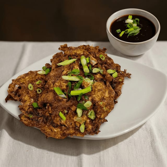 Beef Egg Foo Young.
