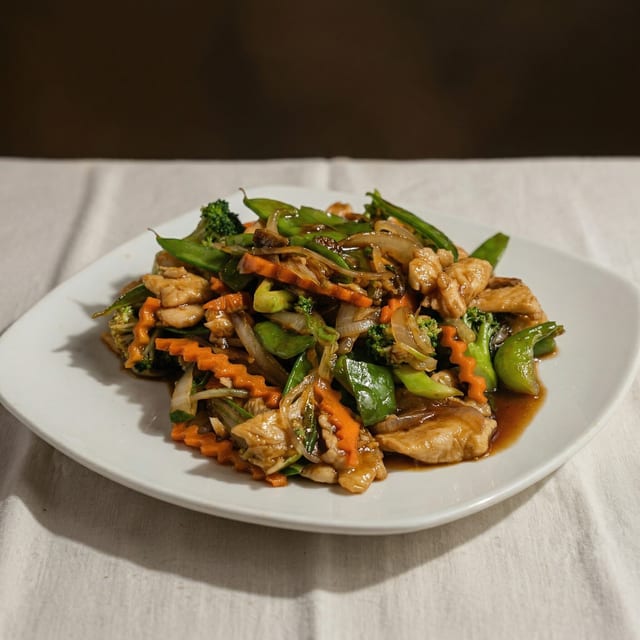 Chicken Stir-Fried.