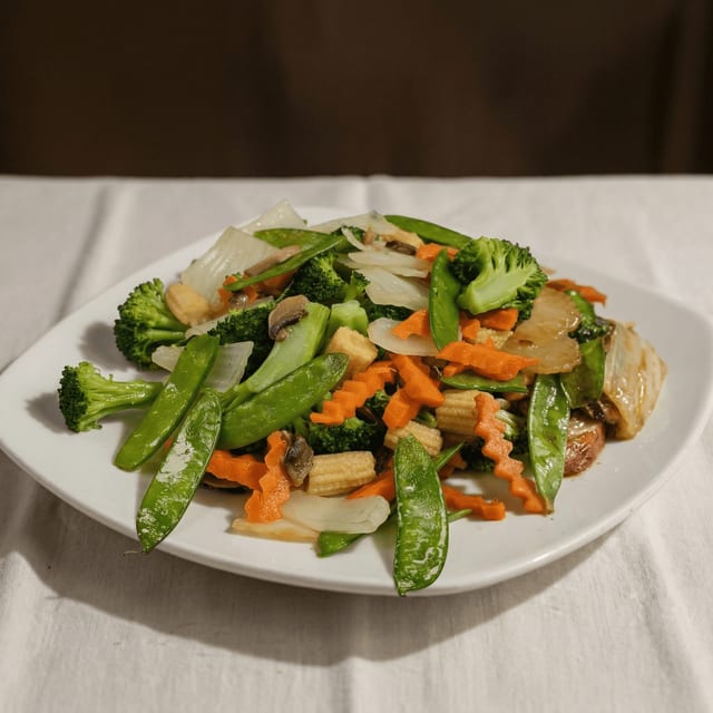 Steamed Mixed Vegetables.