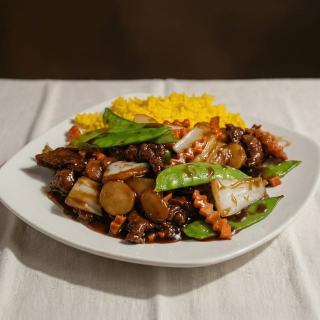 Chinese Vegetable with Beef or Chicken.