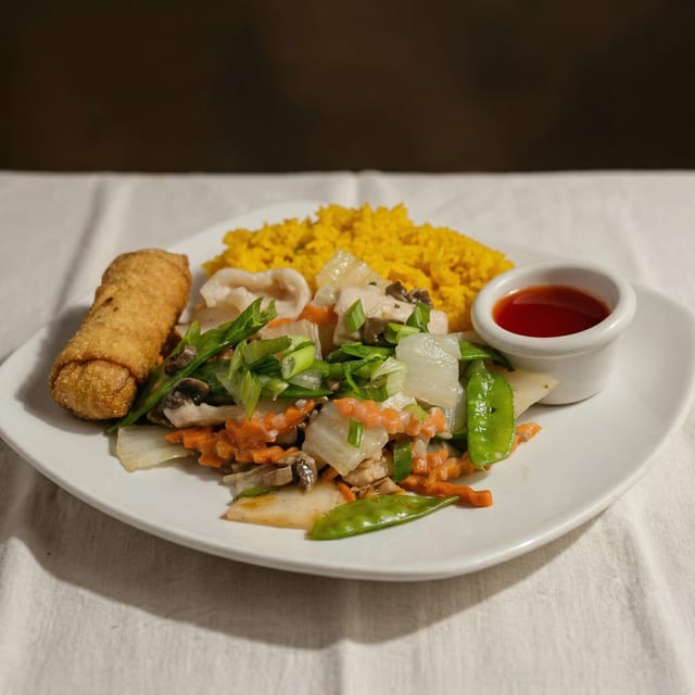 Moo Goo Gai Pan Combo.