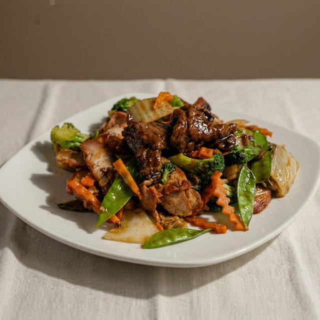 Beef with Mixed Vegetables.