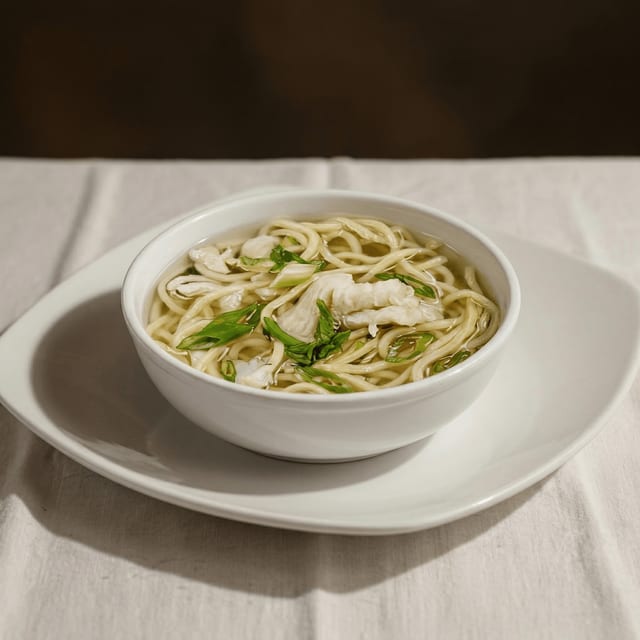 Chicken Noodle or Rice Soup.