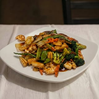 Fresh Jumbo Shrimp with Mixed Vegetables