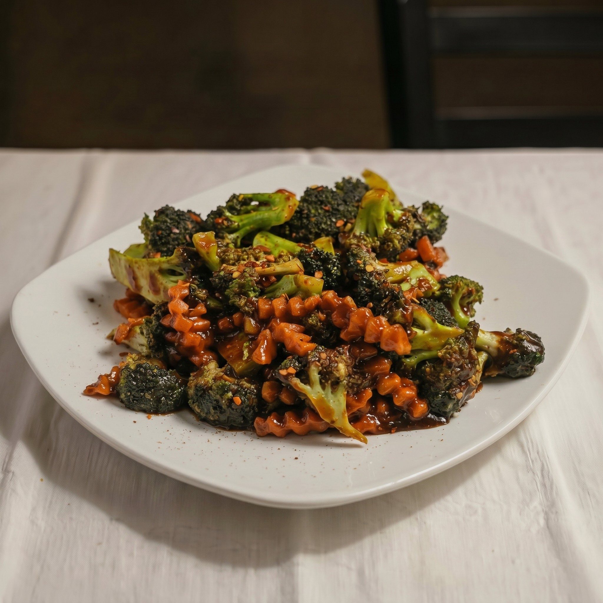 Broccoli with Garlic Sauce.