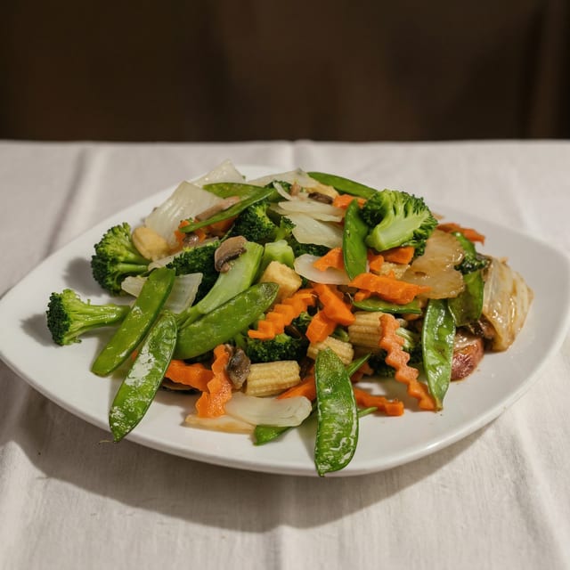 Steamed Mixed Vegetables.