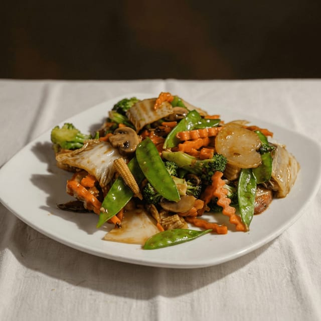 Chicken with Mixed Vegetables.