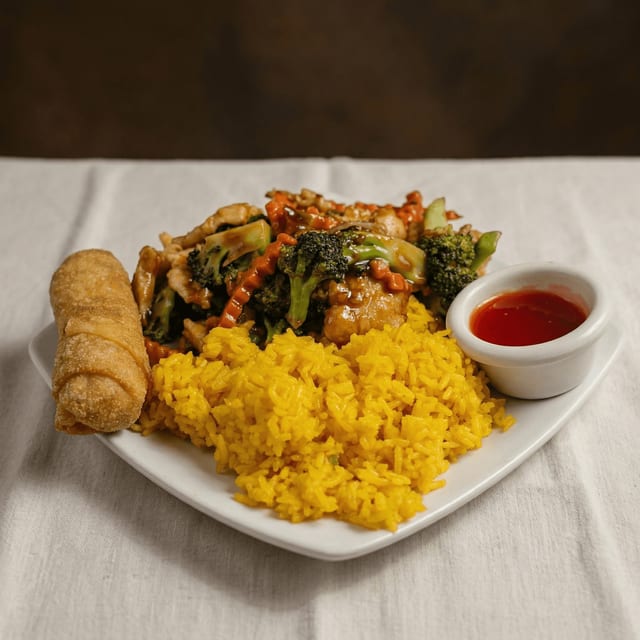 Chicken with Broccoli Combo.