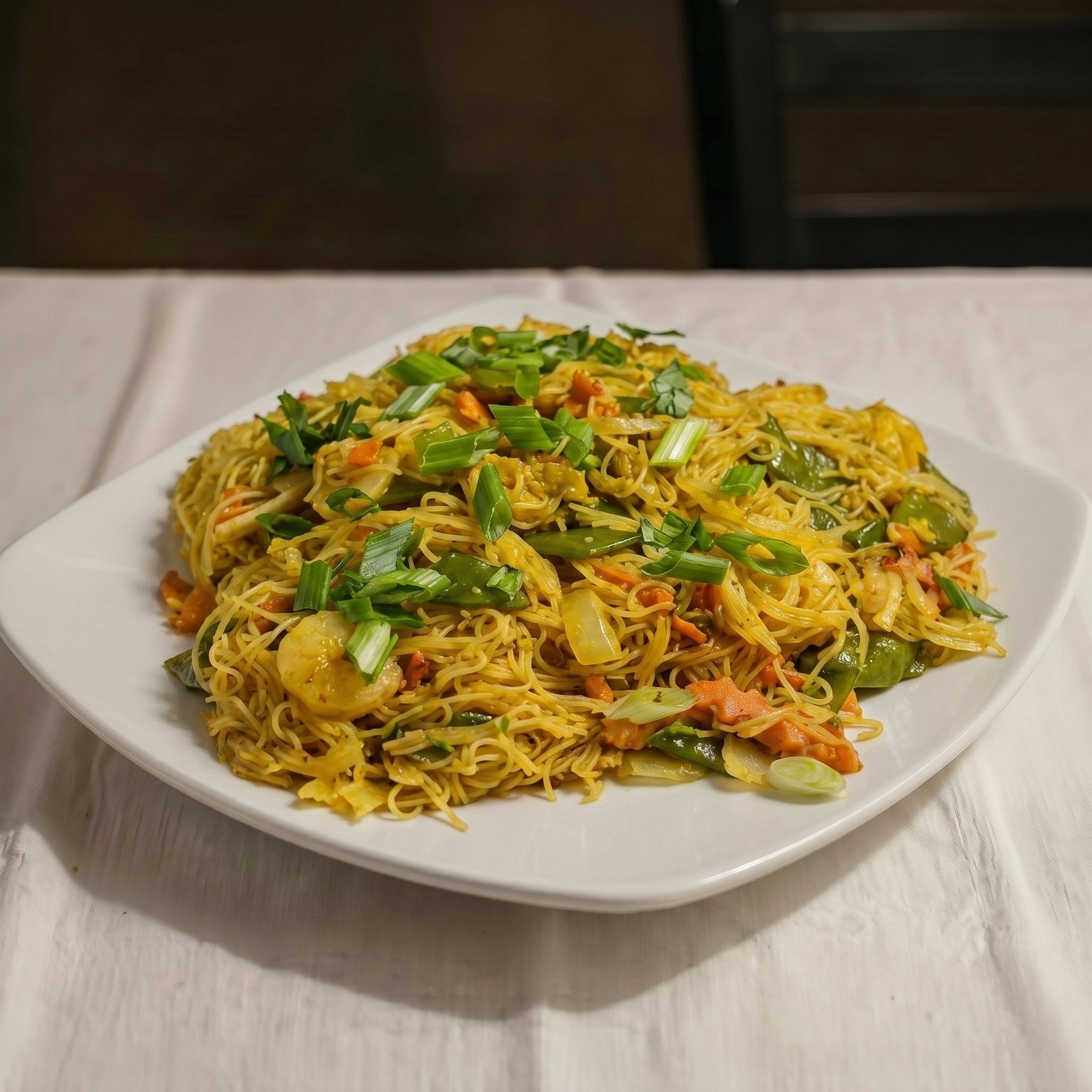 Singapore Style Chow Mai Fun.