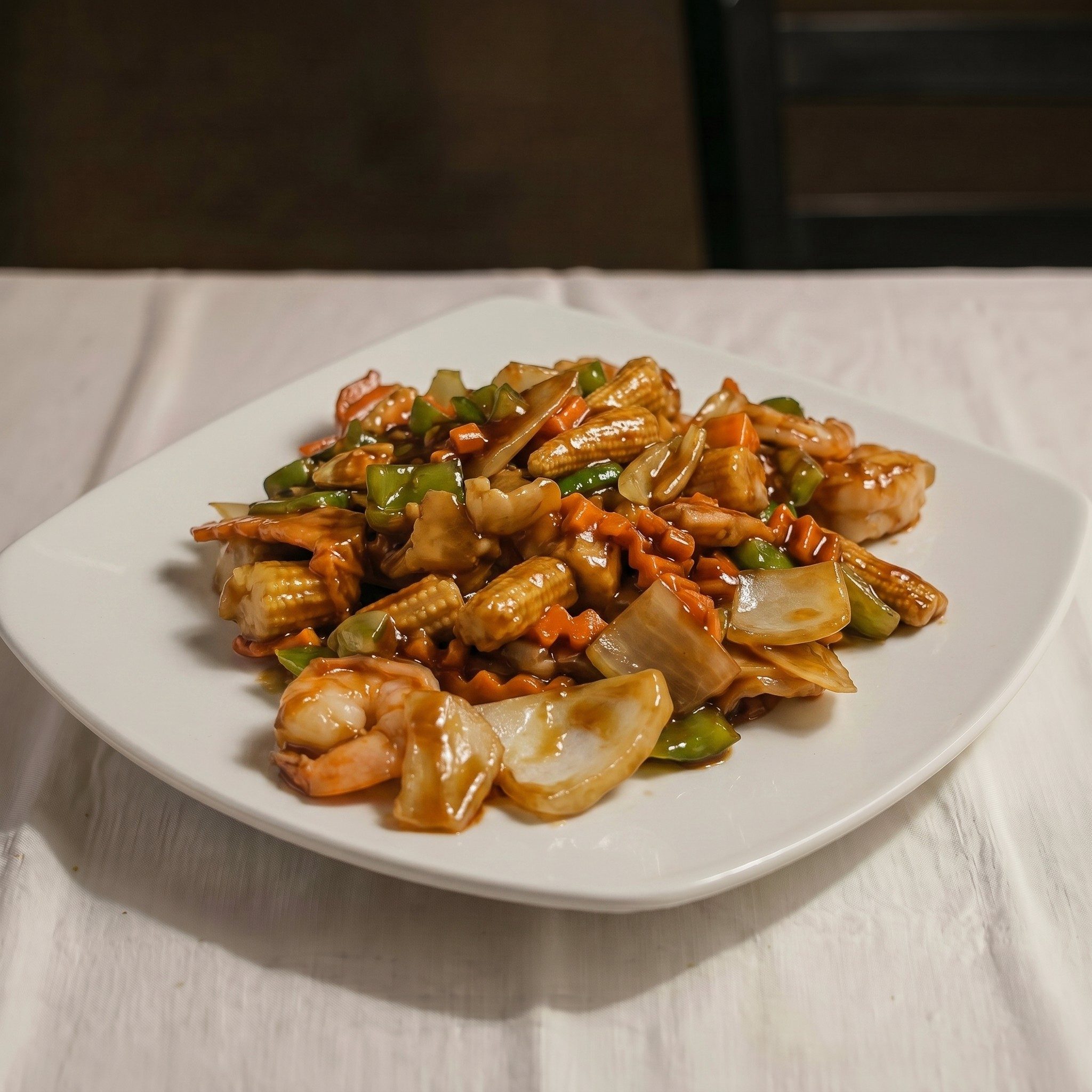 Chicken & Fresh Jumbo Shrimp Delight.