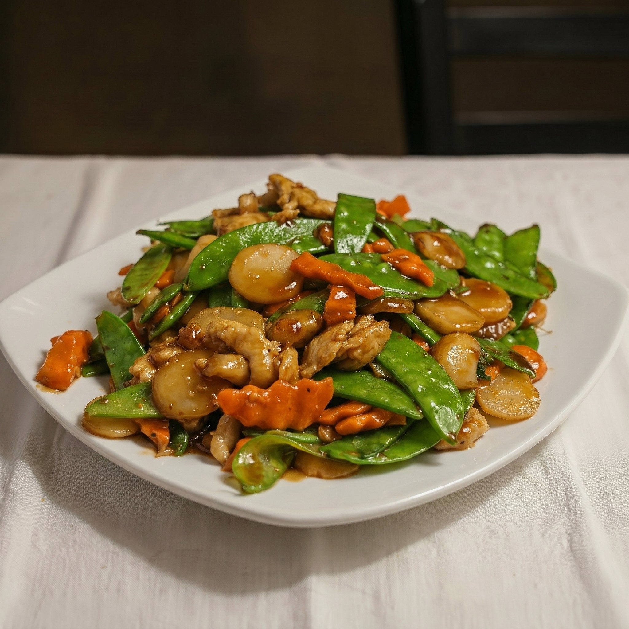 Chicken with Snow Peas.