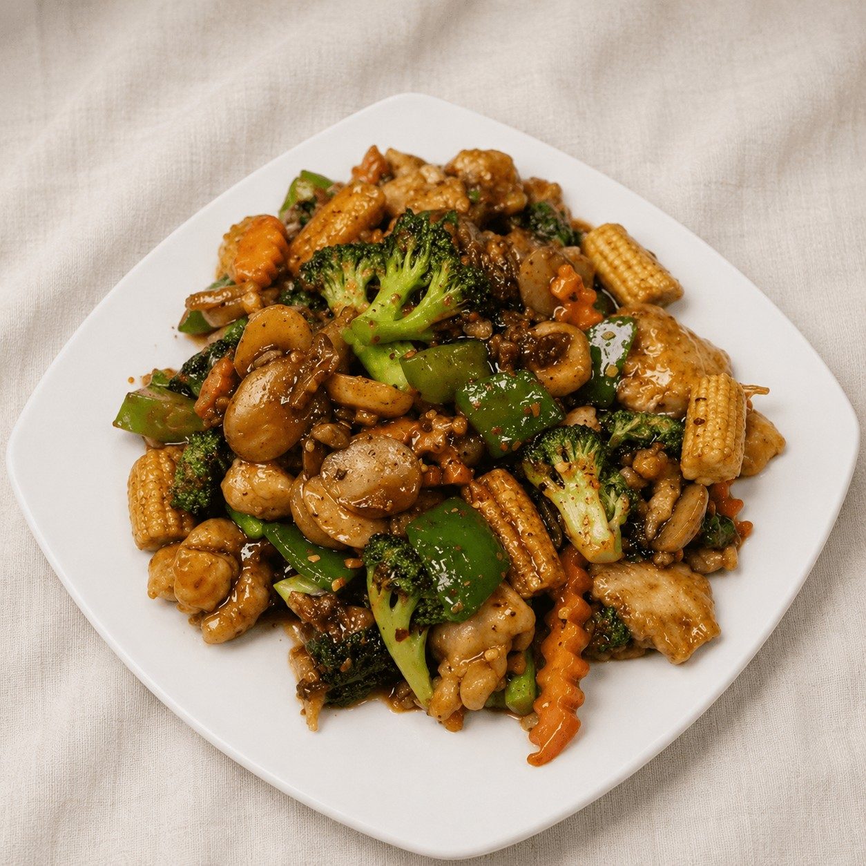 Chicken with Garlic Sauce.