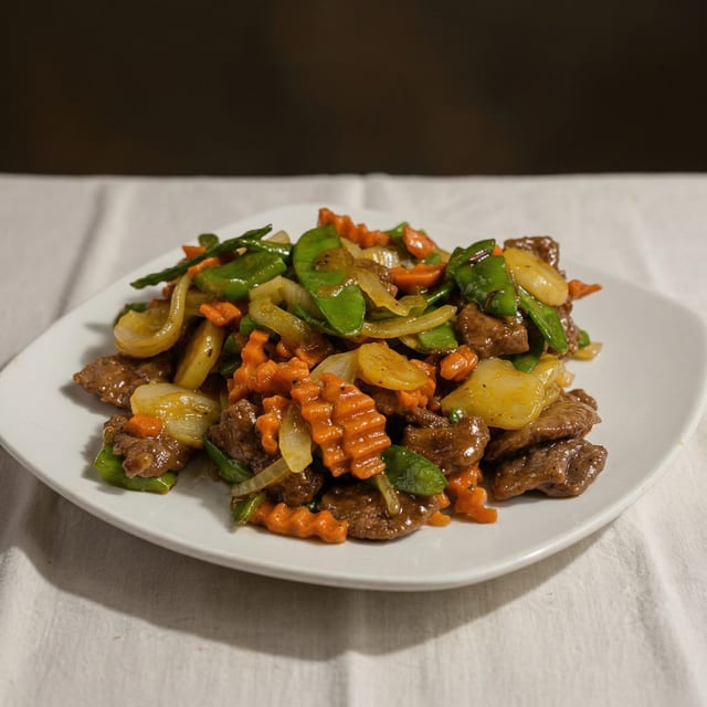 Curry Beef with Onion.