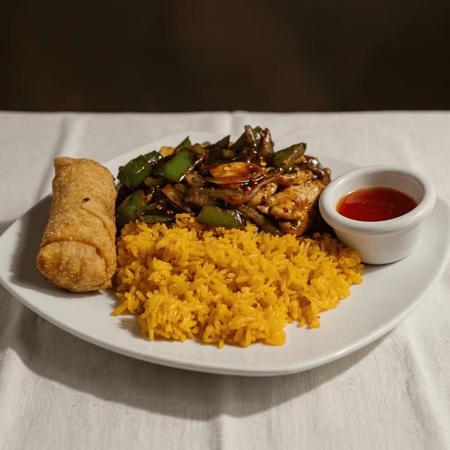 Hot & Spicy Beef or Chicken Combo.